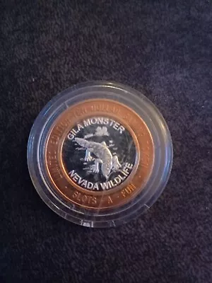 $25 • Buy 2007 Slots A Fun $10 Gaming Token. Gila Monster Nevada Wildlife Limited Edition