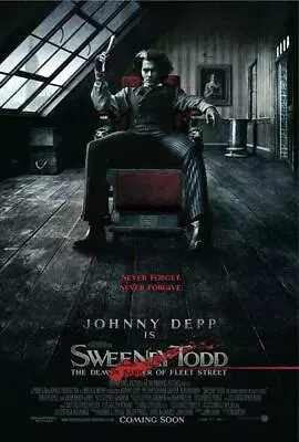 397848 SWEENEY TODD THE DEMON BARBER OF FLEET STREET Movie WALL PRINT POSTER AU • $40.65