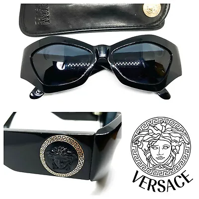 RARE!! Gianni Versace Mod.421/E Col.852 Vintage Sunglasses Medusa Migos Rihanna • $320