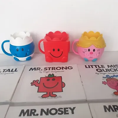 Mr Men And Little Miss Children's Drinking Cups And Mr Men Books. Good Condition • £5