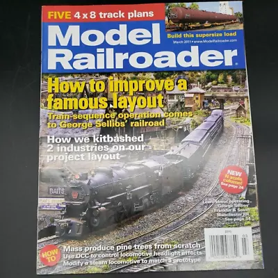 Model Railroader Magazine - March 2011- Train Hobbyist Miniature • $3.99