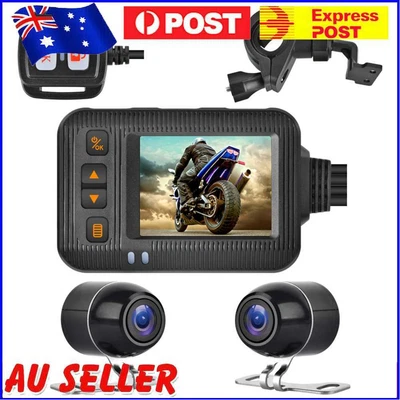 $51.49 • Buy SE20 Motorcycle Dash Cam Front + Rear Camera 2 Inch Display Motorbike DVR System