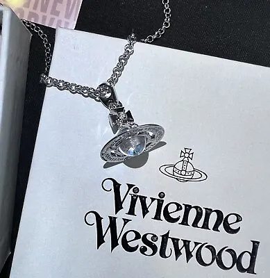 New～Vivienne Westwood Small Clear Orb Necklace With Box • $97