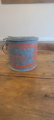 Vintage Old Pal/Woodstream Galvanized Steel Floating Minnow Bait Bucket  • $27