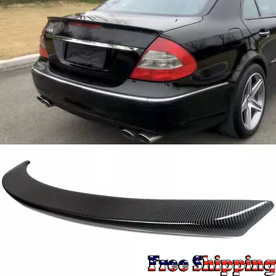 For Mercedes E Class W211 2003-09 AMG Style Rear Trunk Spoiler Wing Carbon Look • $83.65