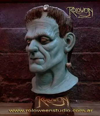 $390 • Buy FRANKENSTEIN BORIS KARLOFF REALISTIC LATEX MASK, UNIVERSAL MONSTERS, Cosplay