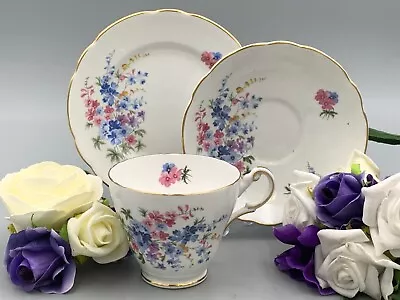 £5.99 • Buy Regency English Bone China Sprays Of Flowers Trio.