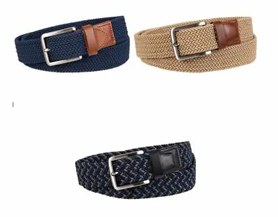 NWOB Men's Tommy Bahama Stretch Braided Belt Variety Leather Tabs • $14.95