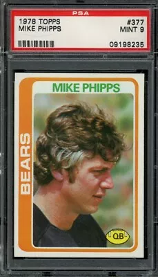 1978 Topps #377 Mike Phipps Psa 9 Bears [g235] • $35