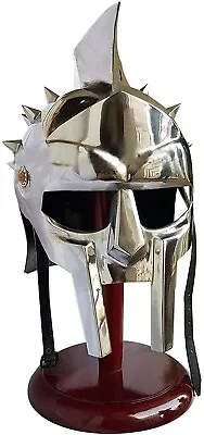 Medieval Gladiator Maximus Viking Helmet Ancient Knight Greek Roman Armor Helmet • £56.99