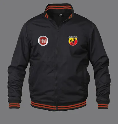 New Mens Fiat Abarth Bomber Jacket With High Quality Embroidered Logos • $60.88
