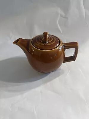 Vintage McCoy Pottery Teapot - Brown Ball Deco Style - Ceramic Made In USA • $22.50