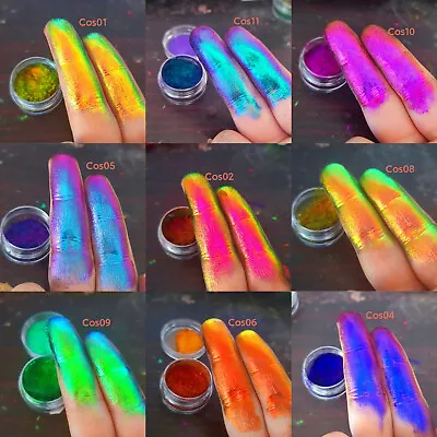 Small Jar Mirror Chameleon Pigment Pearlescent Epoxy Resin Powder Colour Change • $8.99