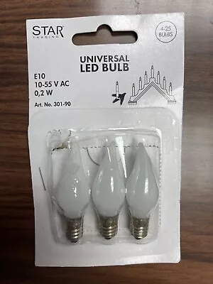 E10 LED Bulbs - 3 Pack - Hard To Find In US • $12