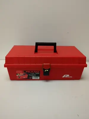 Plano 100 Red Plastic Portable Tool Box 15-3/8  L X 7-3/4 W X 5-1/4 H - NEW I... • $7.59