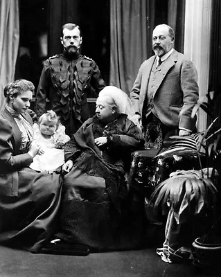 New 11x14 Photo: Queen Victoria With Future King Edward VII & Tsar Nicholas II • $17.99