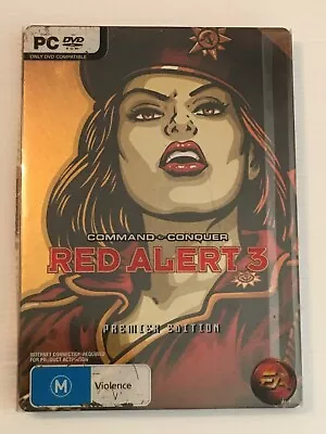 Command & And Conquer: Red Alert 3 (Premier Edition) Rare PC Steelbook (3 Discs) • $27.95