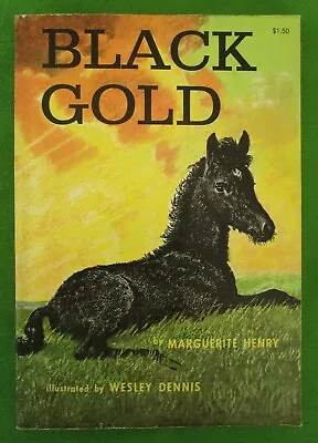Vintage Black Gold By Marguerite Henry - Trade Pb; 4th Pb Printing 1974 • $5.99