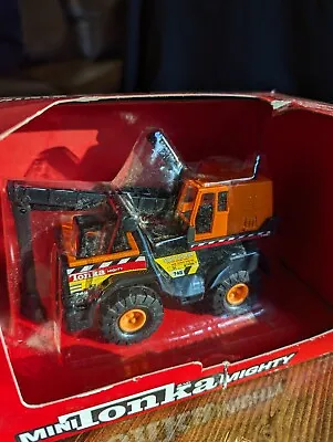 NIB Rare Vintage Maisto Hasbro Tonka Mini Mighty 748 Excavator Backhoe • $42.14