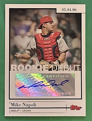 2006 Topps Update Rookie Debut Auto Mike Napoli RC #DA-MN Angels • $9.95