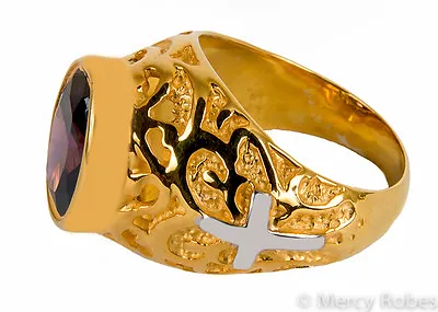$197.99 • Buy Men's Clergy Bishop Ring (Style 2020 G-P), Genuine Purple Amethyst