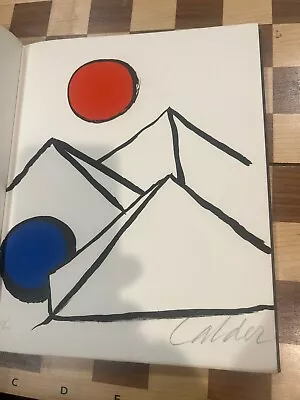 Jacques Dupin Fits And Starts LTD  Ed Calder Lithograph Signed Calder Auster VG • $1500