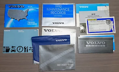 Volvo 1990 240 Owner's Manual/paper Oem - Set Of 11 Books With Blue Volvo Pouch • $109.99