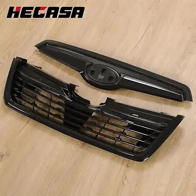 Gloss Black Mesh Style Front Bumper Upper Grille For Subaru Forester 2019-2021 • $44.99
