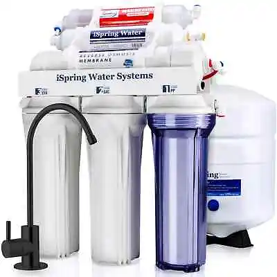 ISpring 6 Stage Reverse Osmosis Water Filtration System - NEW - RCC7AK 75 GPD • $223.95