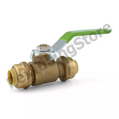 3/8  Sharkbite Style (Push-Fit) Push To Connect Lead-Free Brass Ball Valve • $7.20