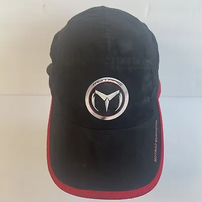 Motrac Motorcycles Soft Strap Back Adjustable Hat Cap Black Red • $9.99