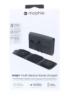 Mophie Snap+ 15W Multi-Device Qi Wireless Travel Charger MagSafe Compatible • $34.99