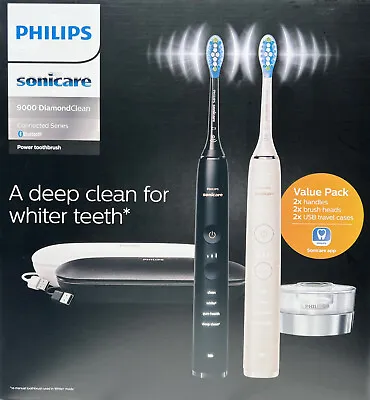 $495 • Buy Philips Sonicare DiamondClean 9000 Black And White Electric Toothbrush HX9914/60