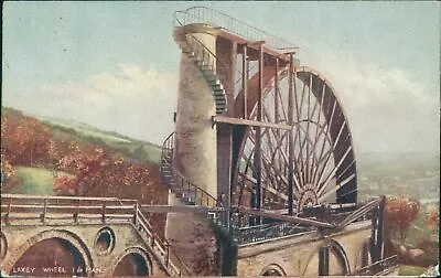 Isle Of Man IOM Laxey Wheel 1909 Postmark Tucks Oilette 1445 • £4.60