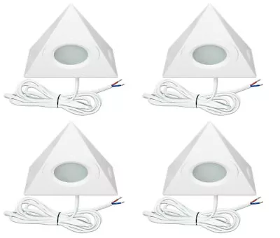 £33.30 • Buy 4 X Eterna VECOCABPTR LED Triangle Under Cabinet Light Fittings 3000K - 2 Watt