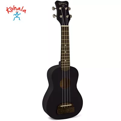 NEW Kohala KT-SBK Tiki Series Beginner Soprano Ukulele Black Satin Finish • $69