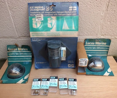 £24 • Buy Job Lot Boat Classic Aqua Signal & Lucas Navigation Lamps Spade Fuses Job Lot 8
