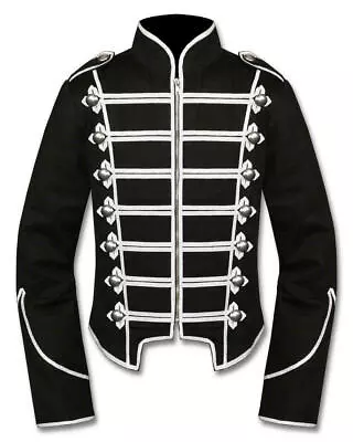 Anime My Chemical Romance Military Jacket Black White Emo Coat Cosplay Costume • £38.80