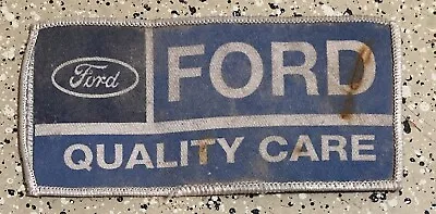 Old Vintage DIRTY FORD QUALITY CARE SERVICE Uniform Hat Patch JACKET 5 X2.25  • $9.99