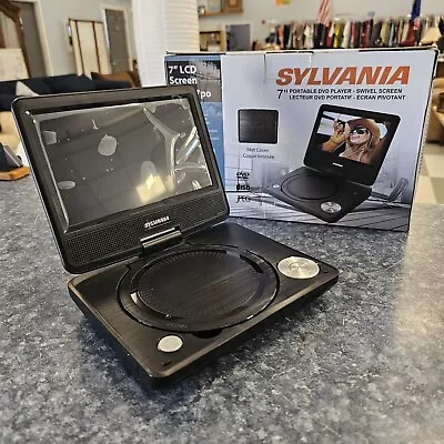 Sylvania Portable DVD Player 7”  LCD Swivel Screen Remote Manuals SDVD7040B • $30