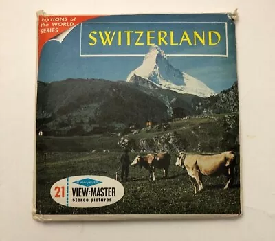 VINTAGE View-Master SWITZERLAND Sawyers 3 Reel Set B 185 Nations Of The World • $6.58