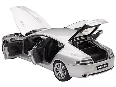 Aston Martin Rapide Silver 1/18 Diecast Model Car By Autoart • $275.90