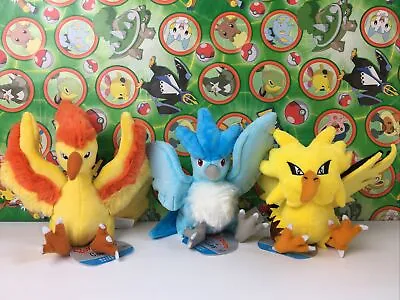 Pokemon Center Plush Articuno Moltres Zapdos Pokedoll Set Lot Stuffed FIT Cuties • $99.99