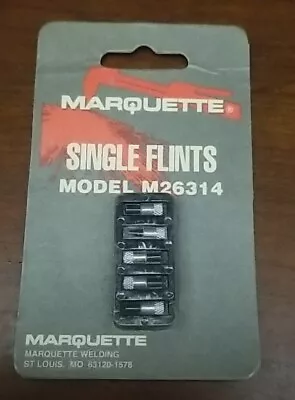 NEW Marquette Single Flints M26314 Pack Of 5 *FREE SHIPPING* • $9.95