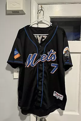 Majestic Authentic New York Mets #7 Jose Reyes Stitched Jersey Size 52 XL • $4.25