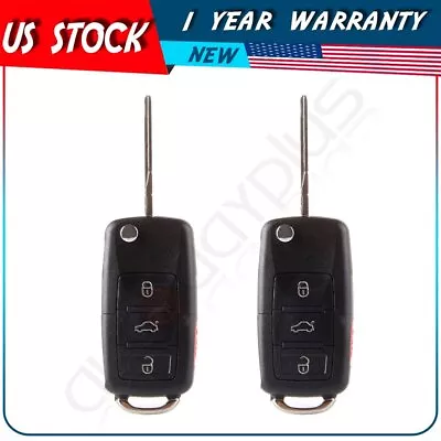 2 Remote Car Key Shell For Volkswagen Beetle Passat 1999 2000 2001 4 Buttons • $8.56