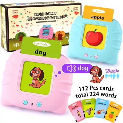 $19.59 • Buy Talking Flash Cards For Toddlers Preschool Words Learning Cards Toy For Kids AU