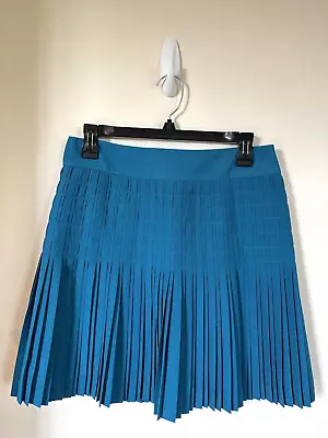 J Crew Pleaded Mini Skirt. Color Teal. Sz 2 • $22.50