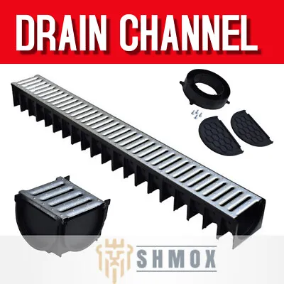£119 • Buy Drainage Channel HEAVY DUTY STEEL Muffel 4All 1m (1.5t) GALVANISED Grating