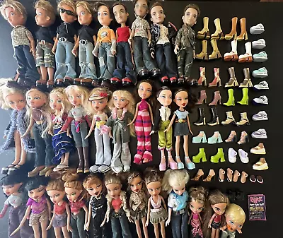 Vintage 2001 MGA BRATZ Huge Lot 30 Dolls Shoes Clothes Accessories Boyz Sisterz • $499.99